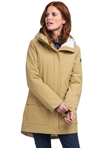 Schöffel Winter-Parka Rotterdam (wasser- und winddicht) beige Damen