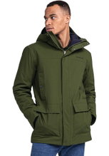 Schöffel Winter-Parka Rotterdam (wasserdicht) dunkelgrün Herren