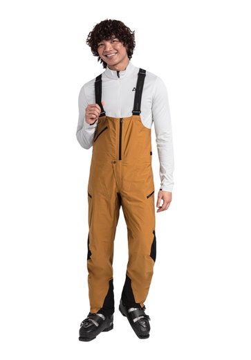 Schöffel Winter Ski Trousers Lufed Style Pant (Hardshell Trousers, waterproof, windproof) brown men's