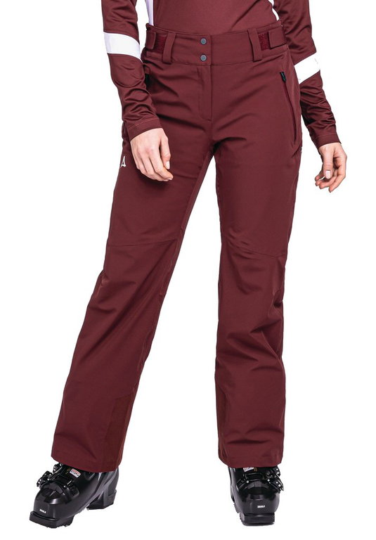 Schöffel Winter-Skihose Pant Pontresina (4-Wege-Stretch, wasserdicht, hohe Bewegungsfreiheit) weinrot Damen