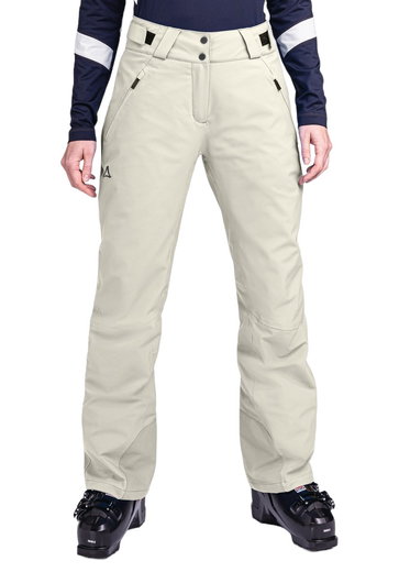 Schöffel Winter-Skihose Weissach Pant (4-Wege-Stretch, wasserdicht, hoher Tragekomfort) cremeweiss Damen