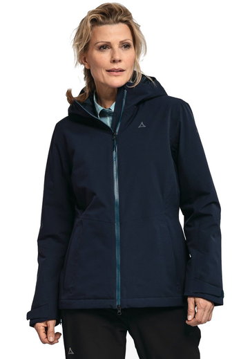Schöffel Winter-Wanderjacke Torspitze (wasser- und winddicht, wattiert) dunkelblau Damen