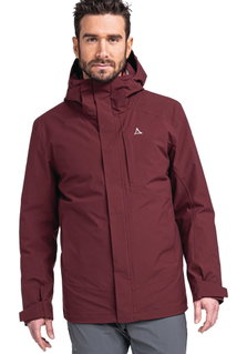 Schöffel Wander-Winterjacke Auerspitz 3in1 (wasser- und winddicht, atmungsaktiv) weinrot Herren
