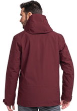 Schöffel Hiking-Winter Jacket Auerspitz 3in1 (waterproof, windproof, breathable) burgundy Men