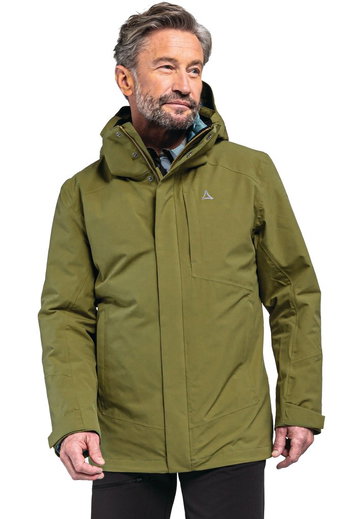 Schöffel Hiking-Winter Jacket Auerspitz 3in1 (waterproof, windproof, breathable) green Men