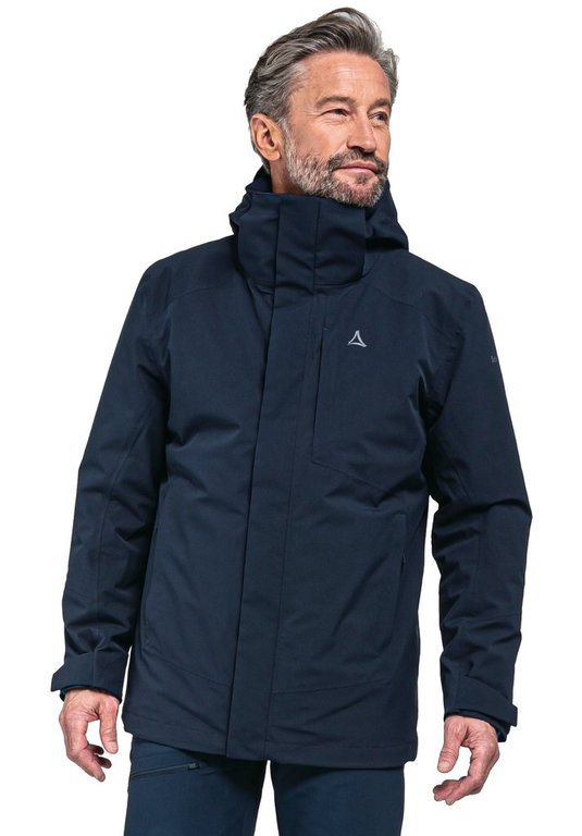 Schöffel Wander-Winterjacke Auerspitz 3in1 (wasser- und winddicht, atmungsaktiv) dunkelblau Herren