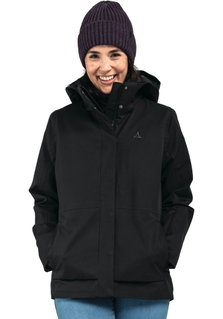 Schöffel Winterjacke ZipIn Toledo (wasserdicht, winddicht, atmungsaktiv) schwarz Damen