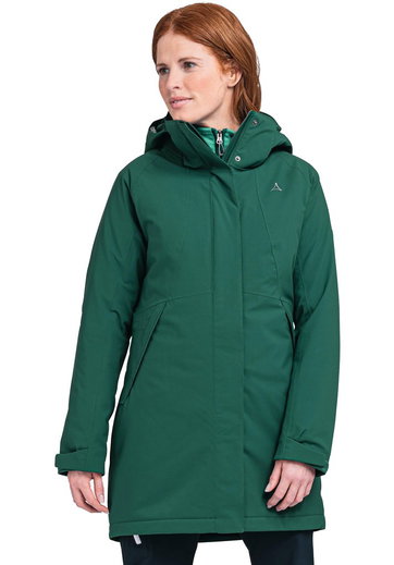 Schöffel Wintermantel Insulated Bastianisee (4-Wege-Stretch, wasserdicht, atmungsaktiv) grün Damen