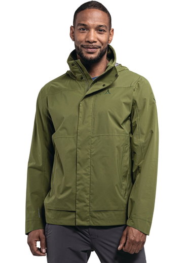 Schöffel Ganzjahresjacke Bellagio (2.5-Lagen, wasserdicht, hohe Atmungsaktivität) grün Herren