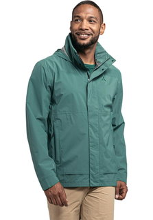 Schöffel Ganzjahresjacke Bellagio (2.5-Lagen, wasserdicht, hohe Atmungsaktivität) tealgrün Herren