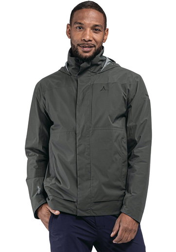 Schöffel Ganzjahresjacke Bellagio (2.5-Lagen, wasserdicht, hohe Atmungsaktivität) grau Herren
