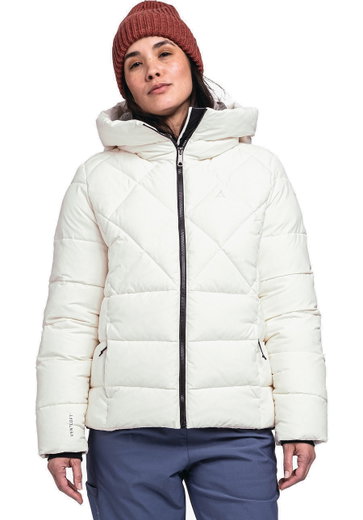 Schöffel Isolations-Winterjacke Boston Insulated (winddicht, wasserabweisend, sehr leicht) weiss Damen