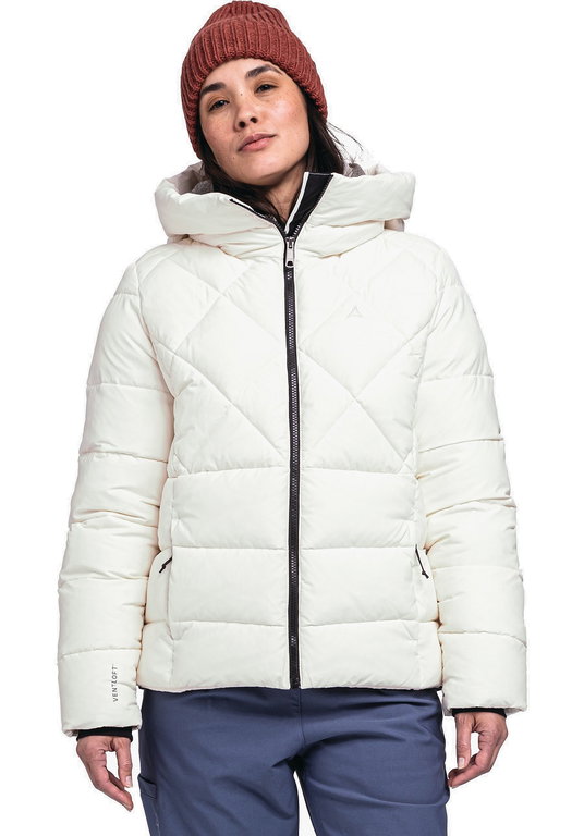 Schöffel Isolations-Winterjacke Boston Insulated (winddicht, wasserabweisend, sehr leicht) weiss Damen