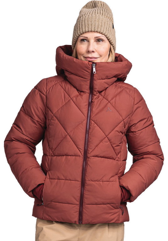 Schöffel Isolations-Winterjacke Boston Insulated (winddicht, wasserabweisend, sehr leicht) rot Damen