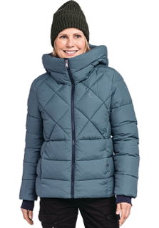 Schöffel Isolations-Winterjacke Boston Insulated (winddicht, wasserabweisend, sehr leicht) blaugrau Damen