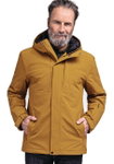 Schöffel Winterjacke Insulated Antwerpen (Kapuze, wasserdicht, atmungsaktiv) gelb/braun Herren