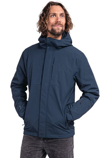 Schöffel Winterjacke Insulated Antwerpen (Kapuze, wasserdicht, atmungsaktiv) navyblau Herren