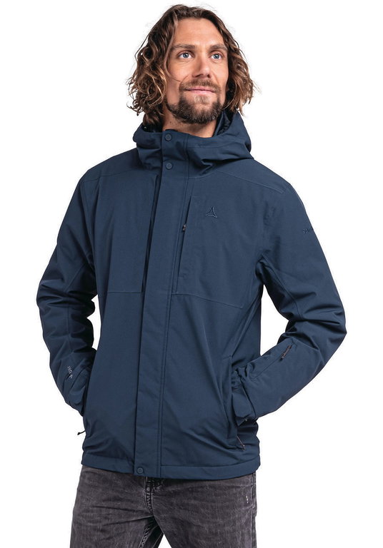 Schöffel Winterjacke Insulated Antwerpen (Kapuze, wasserdicht, atmungsaktiv) navyblau Herren