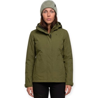 Schöffel Wanderjacke Hiking 3in1 Style Okere Jacket (2-Lagen VENTURI, wasserdicht) dunkelgrün Damen