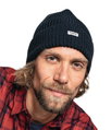 Schöffel Knitted Hat Oxley (Ribbed Structure, Foldover) Navy Blue - 1 Piece