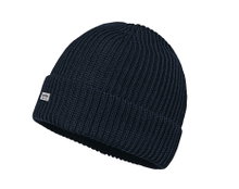 Schöffel Strickmütze Oxley Knitted Hat (Rippenstruktur, Umschlag) navyblau - 1 Stück