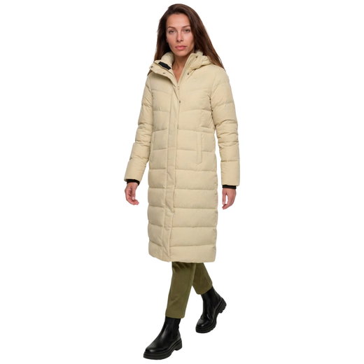 Płaszcz zimowy Schöffel Urban Down Style Vindave (ocieplany dzięki wypełnieniu puchowym) beżowy damski