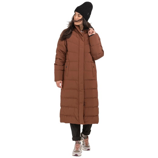 Schöffel Winter-Daunenmantel Urban Down Style Vindave (wärmend dank Daunenfüllung) braun Damen