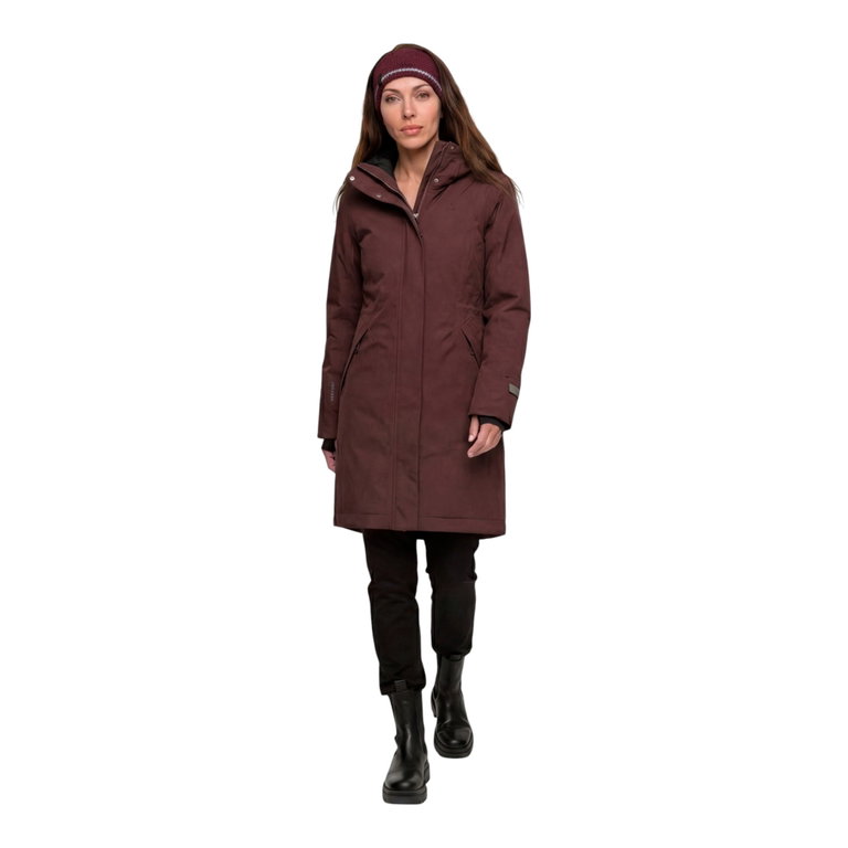 Schöffel Winter-Parka Urban Insulated Coat Style Gregale WMS (wasserdicht, atmungsaktiv) weinrot Damen