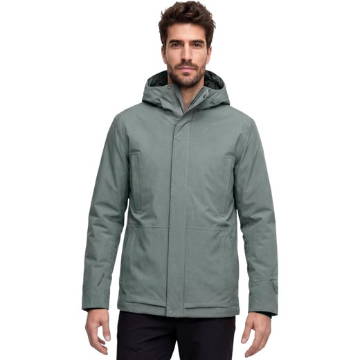 Schöffel Winter-Parka Urban Insulated Style Crivat Parka (wasserdicht, 2-Wege-Stretch) grau Herren