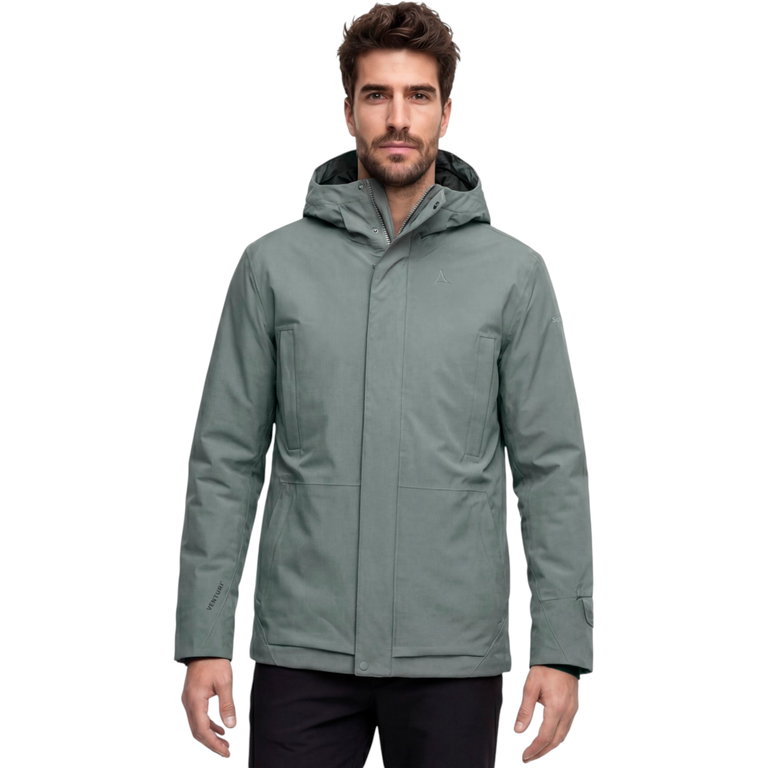 Schöffel Winter-Parka Urban Insulated Style Crivat Parka (wasserdicht, 2-Wege-Stretch) grau Herren