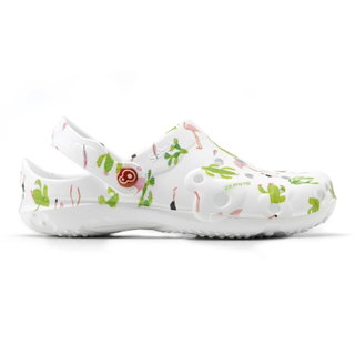 Schu'zz Sandal Globule Clog Cactus & Flamingo white/multicoloured Ladies