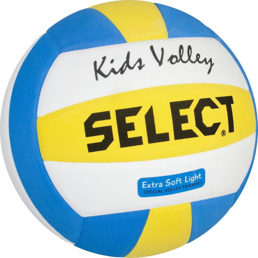 Select Volleyball Kids - specially developed for children, Indoor - white/blue/yellow - 1 ball