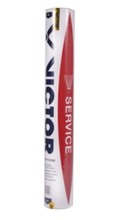 Victor Badmintonbälle Service (Turnierqualität) Naturfeder weiss Dose 12er