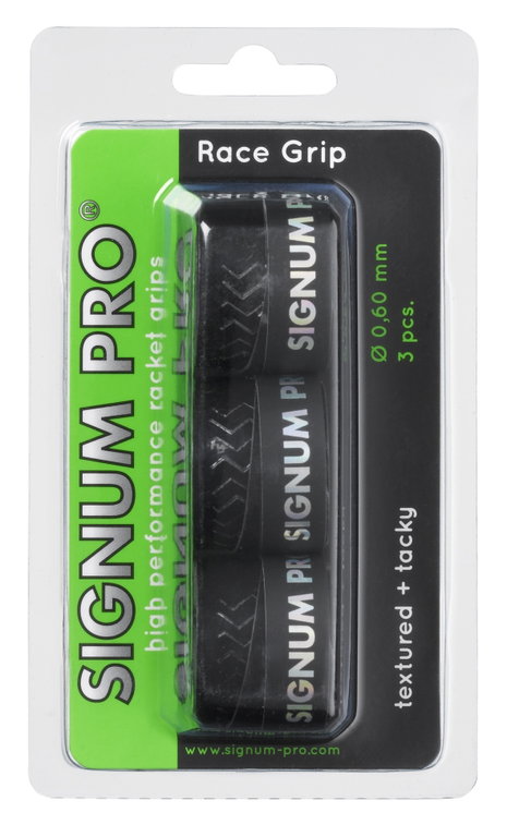Signum Pro Overgrip Race 0.6mm schwarz 3er