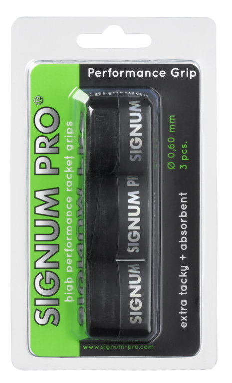 Signum Pro Overgrip Performance 0.6mm schwarz 3er