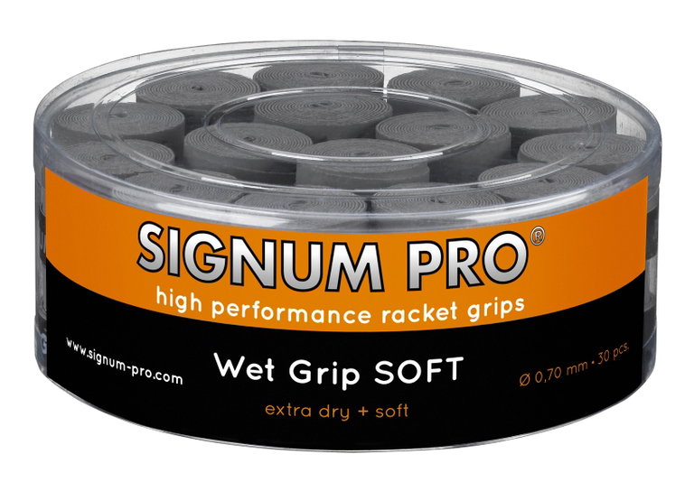 Signum Pro Overgrip Wet Soft 0.60mm grau 30er Box