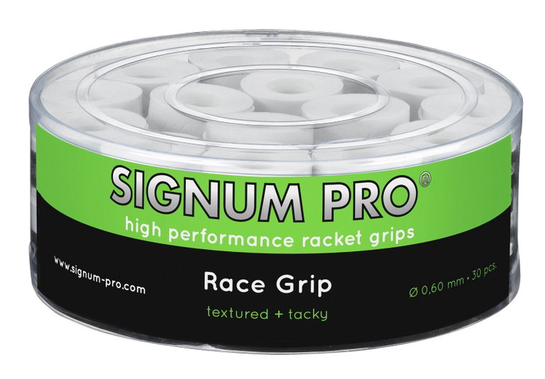 Signum Pro Overgrip Race 0.6mm weiss 30er Box