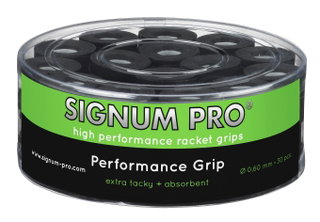 Signum Pro Overgrip Performance 0.6mm schwarz 30er Box