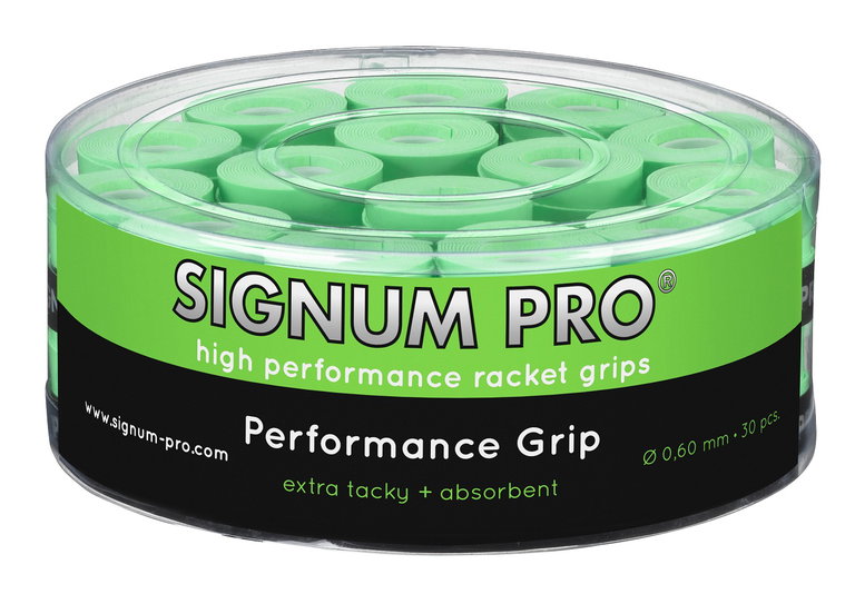Signum Pro Overgrip Performance 0.6mm limegrün 30er Box