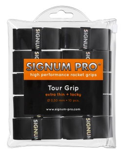 Signum Pro Overgrip Tour 0.5mm schwarz 10er Clip-Beutel