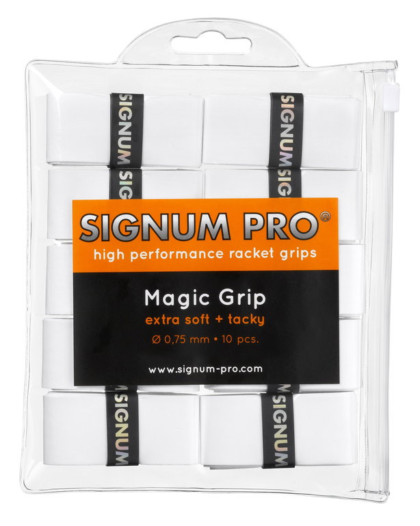 Signum Pro Overgrip Magic 0.75mm weiss 10er Clip-Beutel