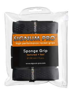 Signum Pro Basisband Sponge Grip (profiliert) 1.9mm schwarz - 5er Clip-Beutel