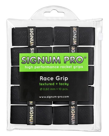 Signum Pro Overgrip Race 0.6mm schwarz 10er Clip-Beutel