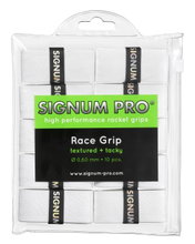 Signum Pro Overgrip Race 0.6mm weiss 10er Clip-Beutel