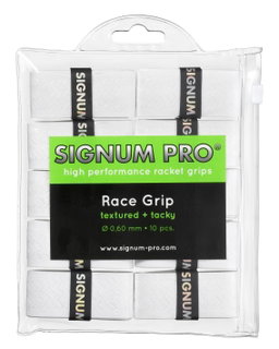 Signum Pro Overgrip Race 0.6mm weiss 10er Clip-Beutel