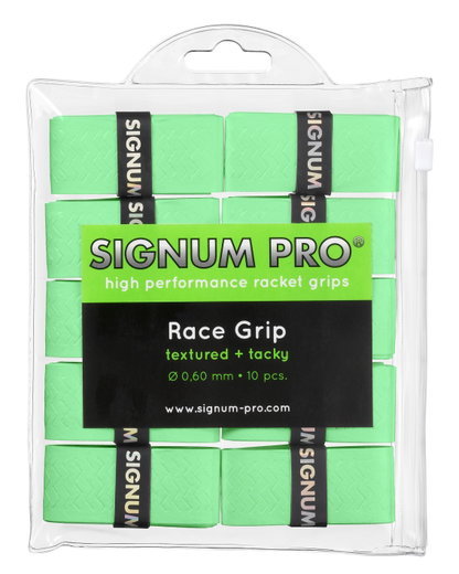 Signum Pro Overgrip Race 0.6mm limegrün 10er Clip-Beutel