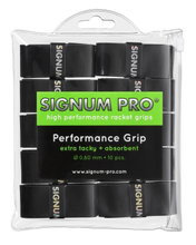 Signum Pro Overgrip Performance 0.6mm schwarz 10er Clip-Beutel