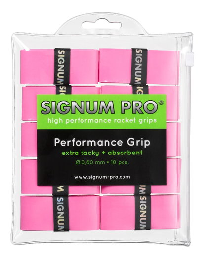 Signum Pro Overgrip Performance 0.6mm pink 10er Clip-Beutel