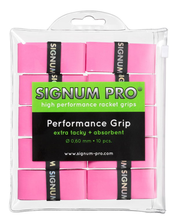 Signum Pro Overgrip Performance 0.6mm pink 10er Clip-Beutel