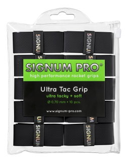 Signum Pro Overgrip Ultra Tac 0.70mm schwarz 10er Clip-Beutel